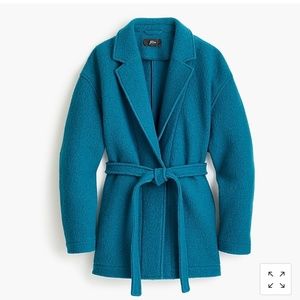 Black Wool Wrap Coat